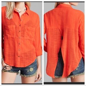 Free People Button Down